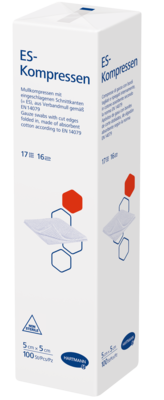 ES-KOMPRESSEN unsteril 5x5 cm 16fach