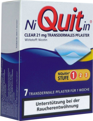 NIQUITIN Clear 21 mg transdermale Pflaster