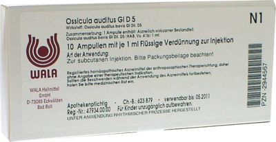 OSSICULA auditus GL D 5 Ampullen