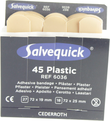 SALVEQUICK Pflasterstrips wasserfest Refill 6036