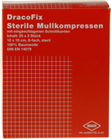 DRACOFIX PEEL Kompressen 10x10 cm steril 8fach