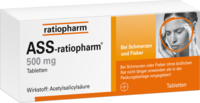 ASS-ratiopharm 500 mg Tabletten