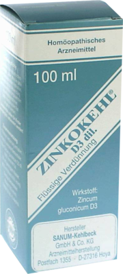 ZINKOKEHL D 3 Tropfen