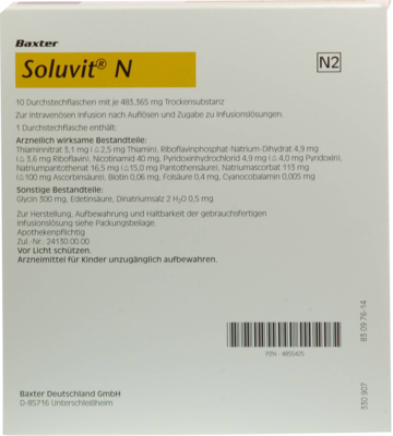 SOLUVIT N Plv.f.e.Konz.z.Her.e.Infusionslösung