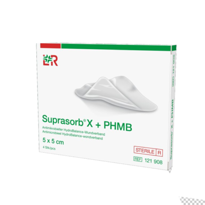 SUPRASORB X+PHMB HydroBalance Wundverb.5x5 cm