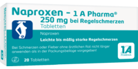 NAPROXEN-1A Pharma 250 mg b.Regelschmerzen Tabl.