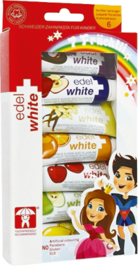 EDELWHITE 7 Früchtli Kräuterzahnpasta f.Kinder