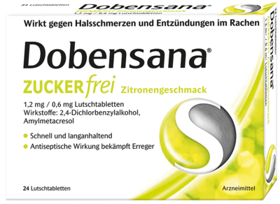 DOBENSANA zuckerfrei Zitronengesc.1,2mg/0,6mg Lut.