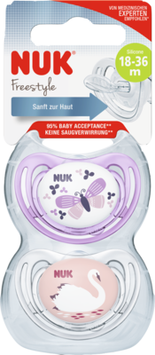 NUK Schnuller Freestyle Silikon 18-36 M.