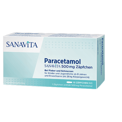 PARACETAMOL SANAViTA 500 mg Zäpfchen