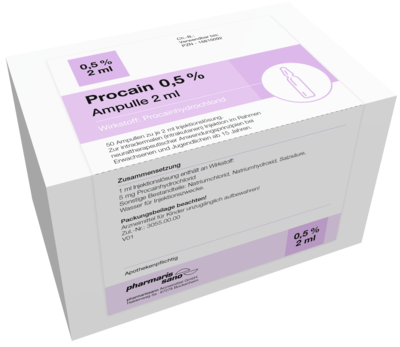 PROCAIN pharmarissano 0,5% Inj.-Lsg.Ampullen 2 ml