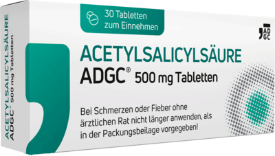 ACETYLSALICYLSÄURE ADGC 500 mg Tabletten