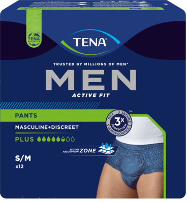 TENA MEN Act.Fit Inkontinenz Pants Plus S/M blau